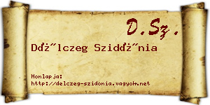 Délczeg Szidónia névjegykártya